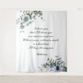 結婚背景 |の結婚タペストリー |青いフローラ タペストリー (正面)