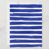 結婚航海のブルーレッドあじさい水色 招待状 (裏面)