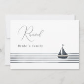 結婚航海の印 招待状 (正面)