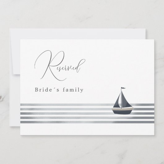 結婚航海の印 招待状 (正面)