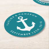 結婚航海の ラウンドペーパーコースター (アングル)