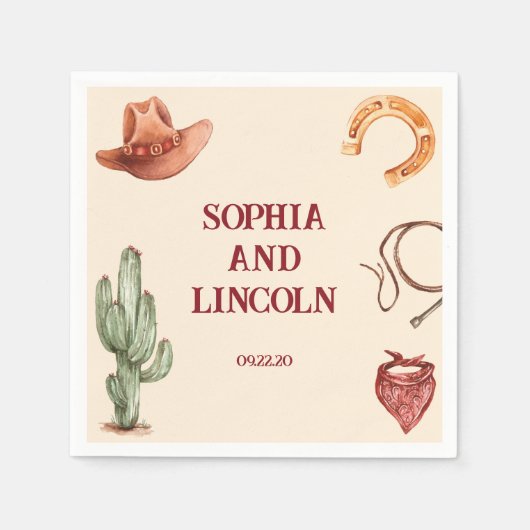 結婚茶素朴の西 スタンダードカクテルナプキン (正面)