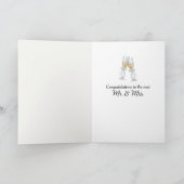 結婚薄紫デザイン カード (内部)