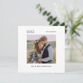 結婚記念すべき最初のクリスマス ウェディングフォト シーズンカード (スタンド正面)