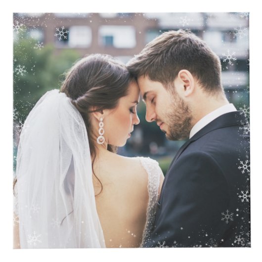 結婚記念の新婚夫婦の初めてのクリスマス グリーン写真 フォトキューブ (右)