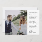 結婚記念の明るいホリデー写真カード 招待状 (裏面)