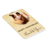 結婚記念カスタムパーソナライズされた マグネット (右側)