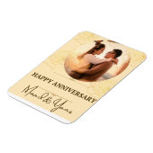 結婚記念カスタムパーソナライズされた マグネット (左側)