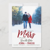 結婚記念クリスマス・セーブ・ザ・デート セーブザデート (正面)