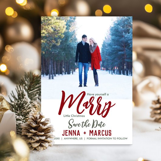 結婚記念クリスマス・セーブ・ザ・デート セーブザデート