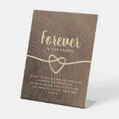 結婚記念テーブルペデスタル看板 台座サイン (正面)