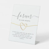 結婚記念テーブルペデスタル看板 台座サイン (正面)