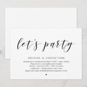 結婚記念パーティーしようぜ 招待状 (正面/裏面)