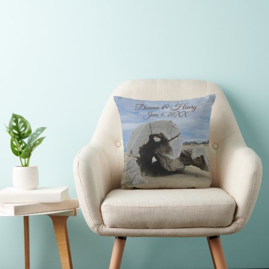 結婚記念ビーチ式ユニーク流木 クッション (椅子)