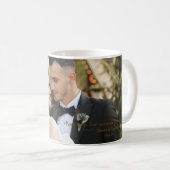 結婚記念フォトマグカップのお土産 コーヒーマグカップ (正面右)