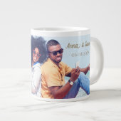 結婚記念フォトマグ ジャンボコーヒーマグカップ (正面右)