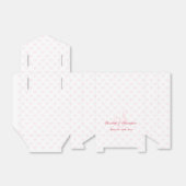 結婚記念モノグエレガントラムパーソナライズされた フェイバーボックス (折り畳みなし)