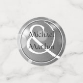 結婚記念写真シルバカスタムー コンフェッティ (スモール正面)