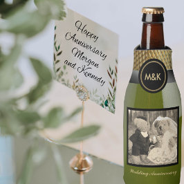 結婚記念写真ミニスパーキングワイン ボトルクーラー