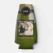 結婚記念写真ミニスパーキングワイン ボトルクーラー (正面)