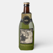 結婚記念写真ミニスパーキングワイン ボトルクーラー (ボトル正面)