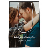 結婚記念写真 ミディアムペーパーバッグ (裏面)