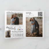結婚記念号の新聞｜折りたたみカード カード (内部)