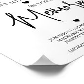 結婚記念天国詩 愛する人の記憶に ポスター (角)