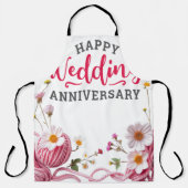 結婚記念日おめでとうございます  エプロン (正面)