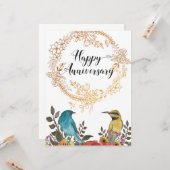 結婚記念日おめでとうございます カード (正面/裏面インサイチュ)