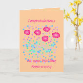 結婚記念日おめでとうございます カード (黄色い花)