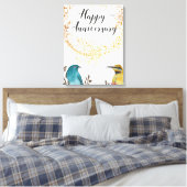 結婚記念日おめでとうございます キャンバスプリント (インサイチュ (寝室))