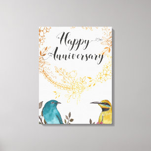 結婚記念日おめでとうございます キャンバスプリント