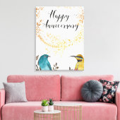 結婚記念日おめでとうございます キャンバスプリント (インサイチュ (リビング))