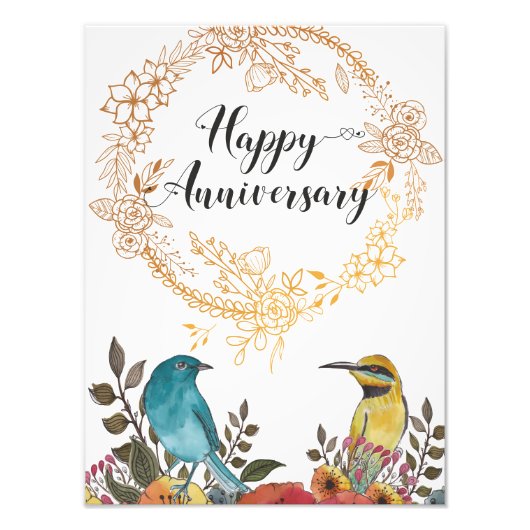 結婚記念日おめでとうございます フォトプリント            (正面)