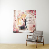 結婚記念日おめでとう壁画 #4 タペストリー (インサイチュ)