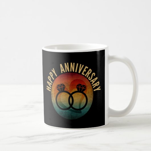 結婚記念日おめでとう コーヒーマグカップ (右)