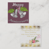 結婚記念日おめでとう : ノートカード (正面/裏面)