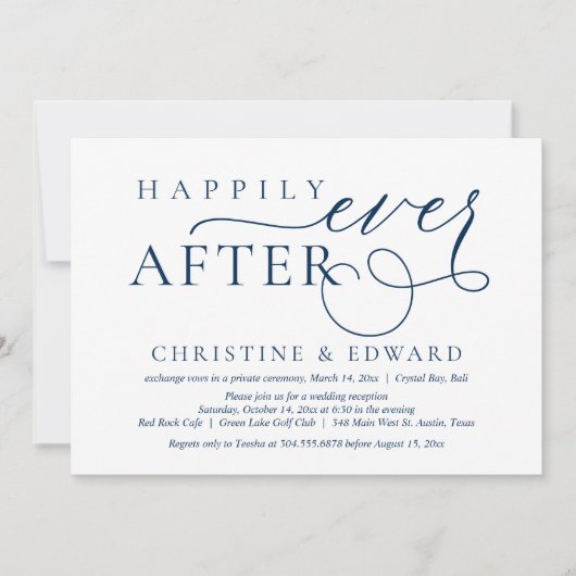 結婚記念日おめでとう、幸せな日々を 招待状 (正面)