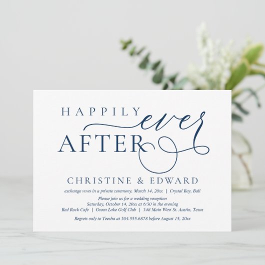 結婚記念日おめでとう、幸せな日々を 招待状 (スタンド正面)