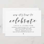 結婚記念日おめでとう、祝賀会の時間だ 招待状 (正面/裏面)