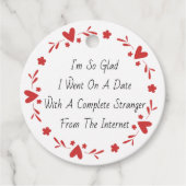 結婚記念日おもしろいで嬉し笑わされるい フェイバータグ (正面)