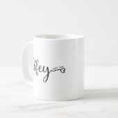 結婚記念日からの奥さん バレンタインデーの妻 コーヒーマグカップ (正面左)