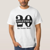 結婚記念日から一緒に Tシャツ (正面)