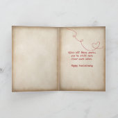 結婚記念日にピーナッツをハグする カード (内部)