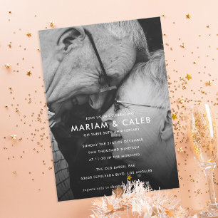 結婚記念日のお祝い写真 招待状