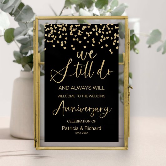 結婚記念日のウェルカムサイン ポスター