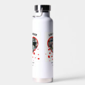 結婚記念日のカスタムハート写真コラージュ ウォーターボトル (右面)