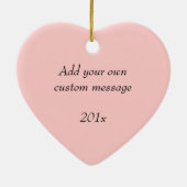 結婚記念日のカスタム写真 セラミックオーナメント (裏面)