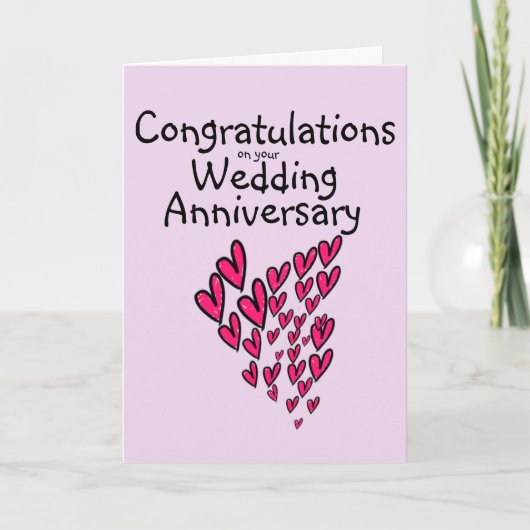 結婚記念日のカードおめでとうございます カード (正面)